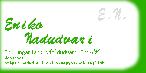 eniko nadudvari business card